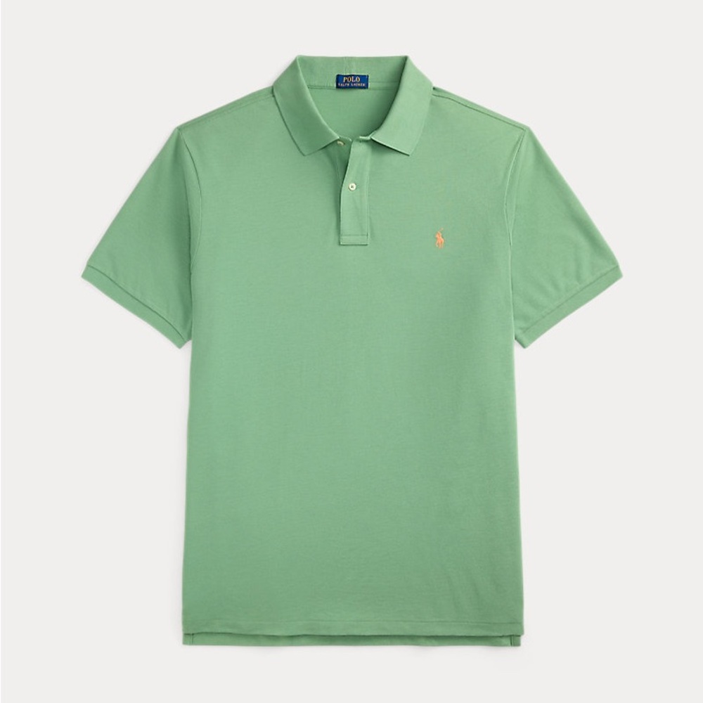 Polo by Ralph Lauren Men's Green Polo Shirt Medium